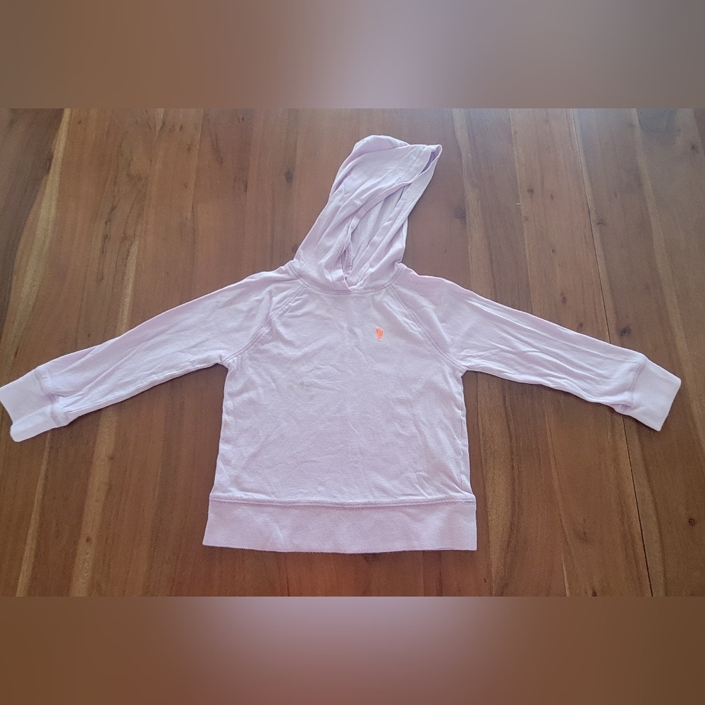 Crewcuts Girls Size 4-5 Hooded Pink Shirt